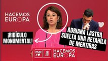 Ridículo monumental: Adriana Lastra justifica el batacazo del PSOE y suelta una retahíla de mentiras que ni ella se cree
