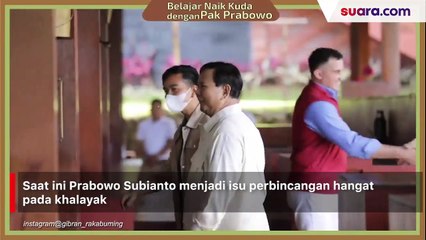Ajari Gibran Berkuda Prabowo Banjir Pujian, Warganet: Sosok Negarawan Sejati