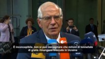 Borrell: grano bloccato in Ucraina da Mosca è 