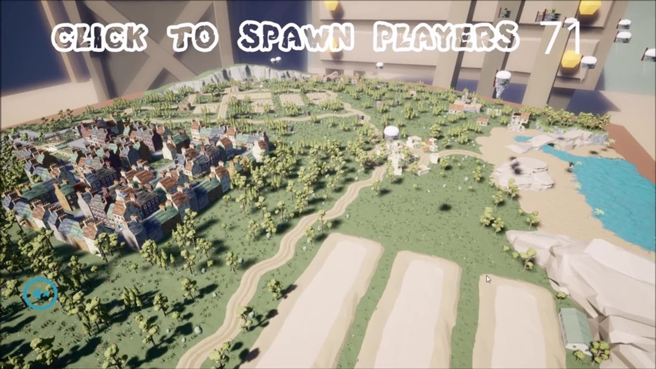 Battle Royale Simulator - Gameplay-Video: 100-Spieler spawnen