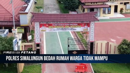 Sambut Hari Bhayangkara ke-76 Polres Simalungun Bedah Rumah Masyarakat Tidak Mampu