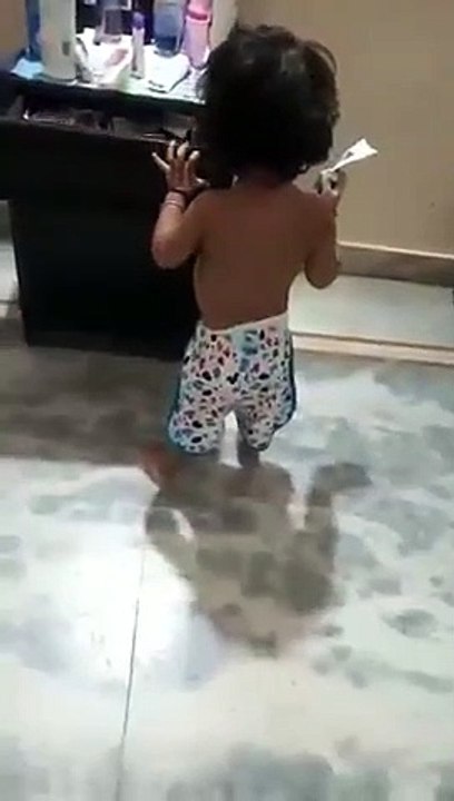 Baby Trying Make-up