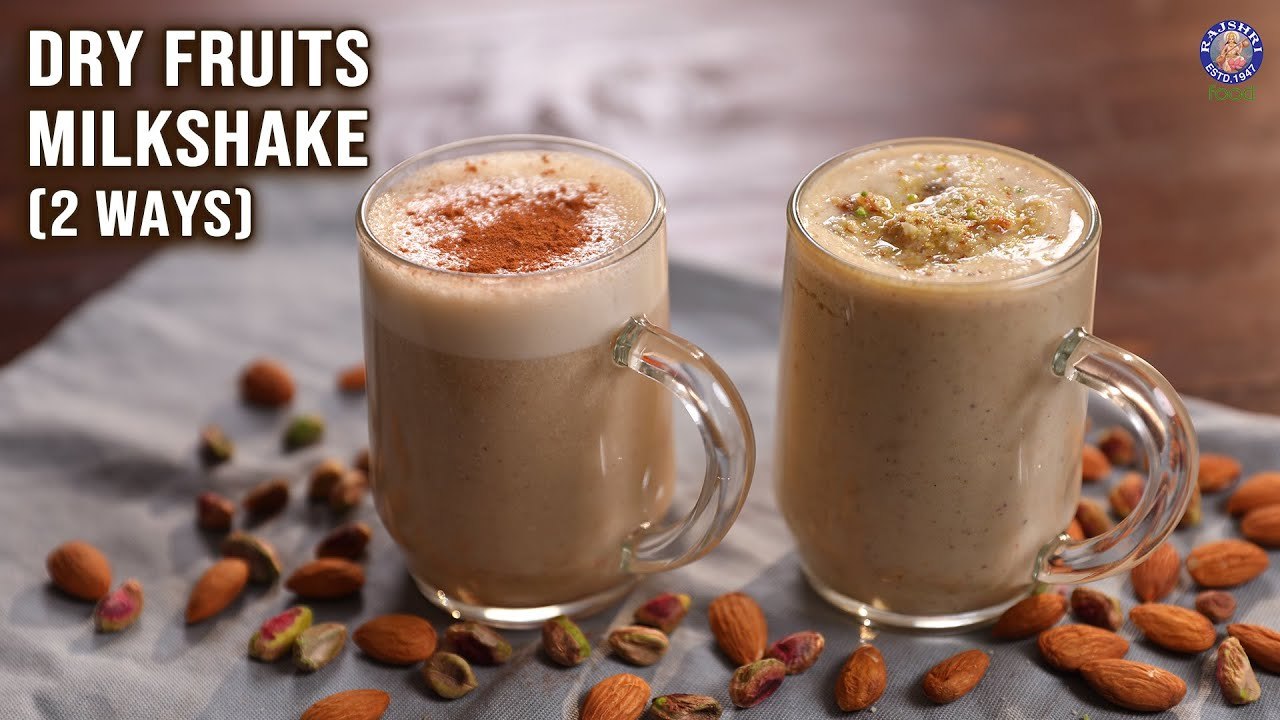 Dry Fruits Milkshake 2 Ways Vegan Milkshake Ideas Healthy Recipes