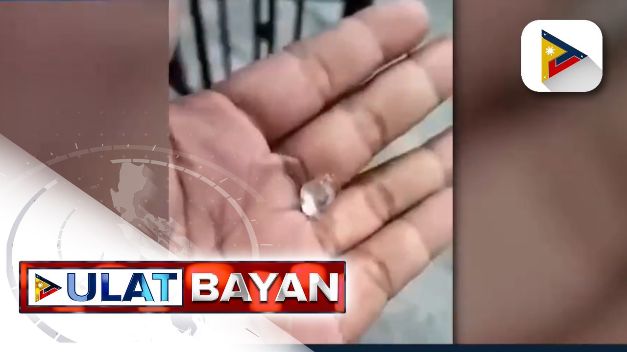 Taytay, Rizal, halos limang minutong inulan ng yelo