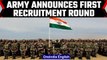 Army releases the recruitment details for the Agnipath scheme | Oneindia News *news
