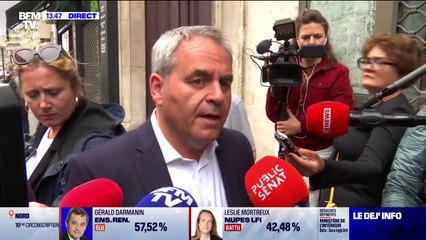 "On est pas des bloqueurs et on est pas à vendre" déclare Xavier Bertrand (LR)