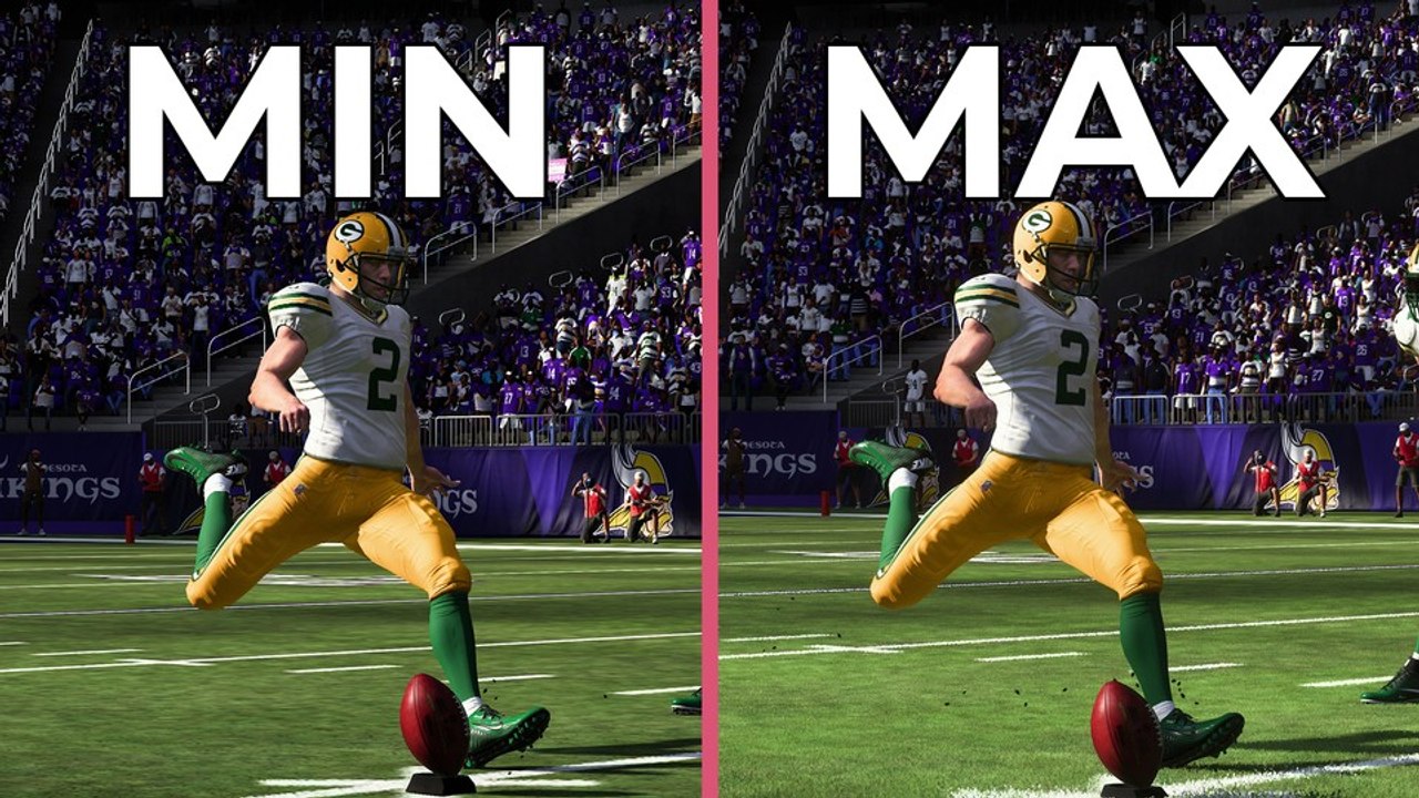 Madden NFL 19 - Das schönste Madden: minimale und maximale Grafikdetails im Vergleich