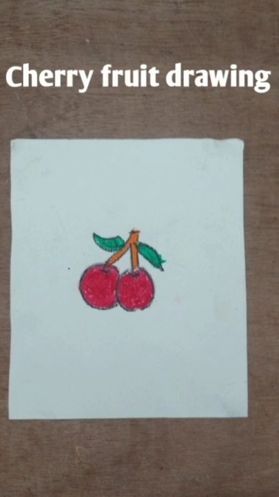 How to draw Cherry fruit