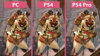 Monster Hunter World - PC gegen PS4 und PS4 Pro im Grafikvergleich