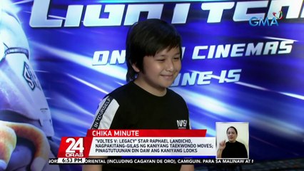 "Voltes V: Legacy" star Raphael Landicho, nagpakitang-gilas ng kaniyang taekwondo moves; pinagtutuunan din daw ang kaniyang looks | 24 Oras