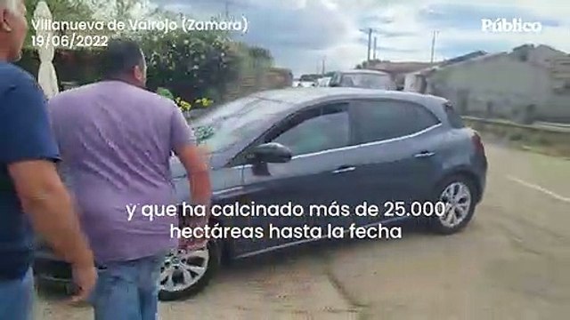 Los vecinos de Zamora recriminan la falta de previsión a Mañueco ante el mayor incendio en España: Nos habéis dejado sin Reserva