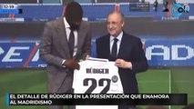 El detalle de Rüdiger en la presentación que enamora al madridismo