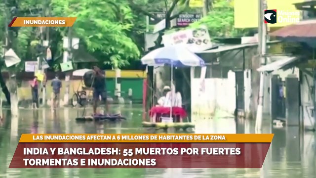 India y Bangladesh: 55 muertos por fuertes tormentas e inundaciones