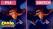 Crash Bandicoot N. Sane Remaster - PS4 gegen Switch im Grafikvergleich