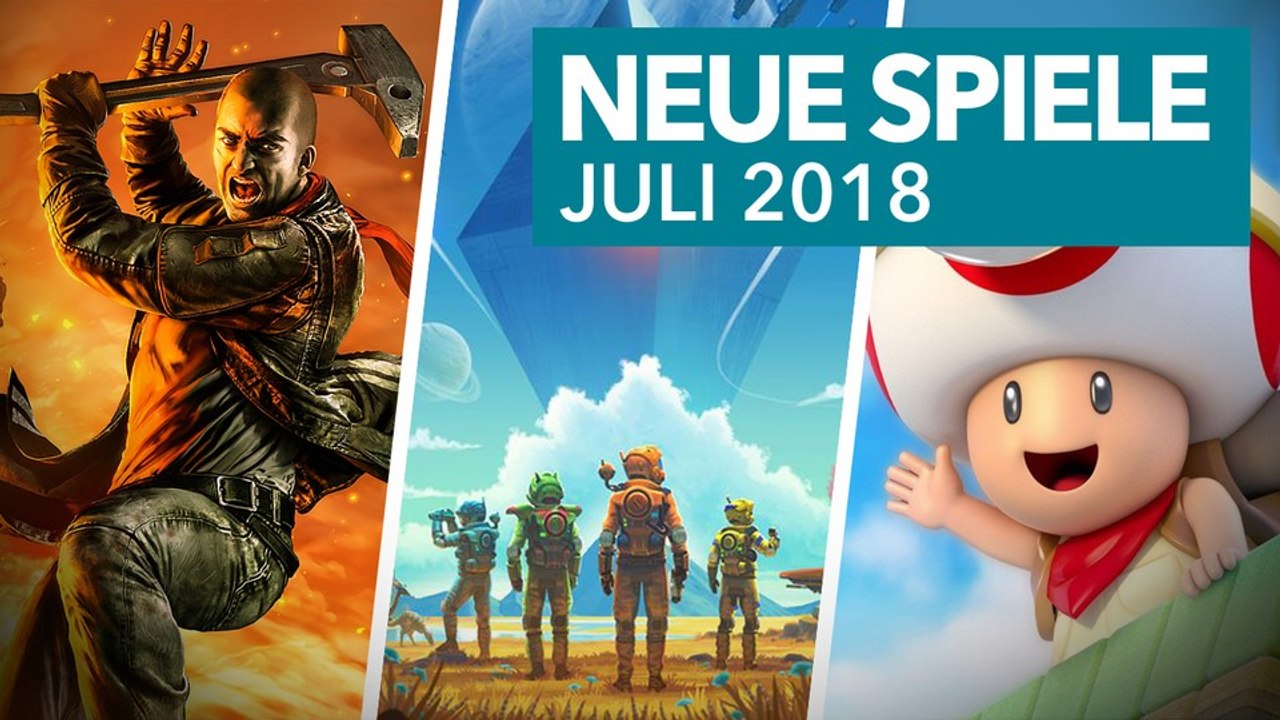22 neue Konsolenspiele im Juli 2018 - Release-Vorschau für PS4, Xbox One & Nintendo Switch