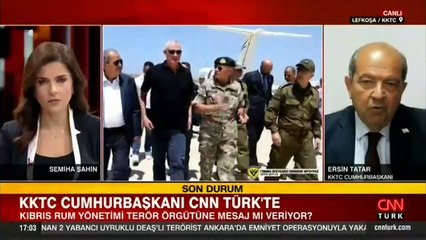 KKTC Cumhurbaşkanı CNN TÜRK’te... Rum Yönetimi'ne PKK tepkisi
