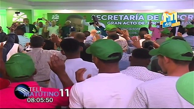 #Telematutino / Juramentación de los nuevos directivos del PRM y el discurso de campaña del presidente Abinader en plena actividad / 20 junio 2022