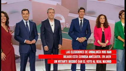 Cuando eres más del Madrid que Juanito: la papeleta de un señor al votar en Andalucía fue mucho