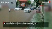 Kocaeli'de sağanak hayatı felç etti