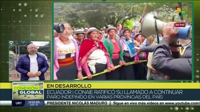 Ecuador: Conaie ratifica la continuidad del paro nacional