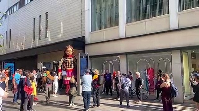 Watch giant Syrian refugee puppet Little Amal make her way through Leeds