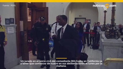 El jurado civil de Bill Cosby casi llega a un veredicto el viernes, pero el resultado se dará a conocer el lunes.