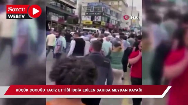 Çekmeköy’de bir çocuğu taciz ettiği iddia edilen şahsa meydan dayağı
