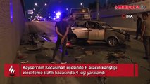 6 araç alt geçitte birbirine girdi: 4 yaralı