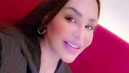 أحلام تحتفل بعيد زواجها