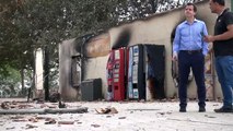Daños causados por el incendio en Sendaviva con atracciones afectadas