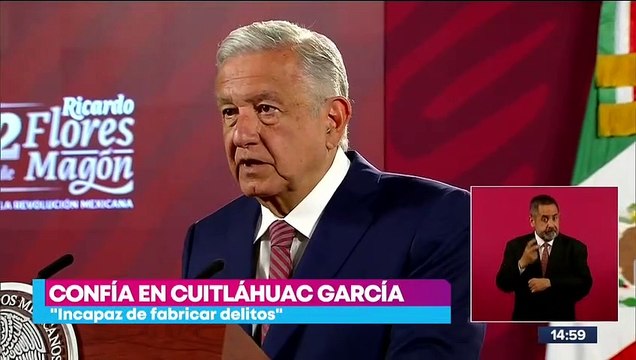 Cuitláhuac García incapaz de fabricar delitos , asegura López Obrador