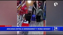 Huacho: Anciana ingresa a minimarket y roba whisky
