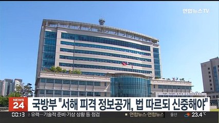 국방부 "서해 피격 정보공개, 법 따르되 신중해야"