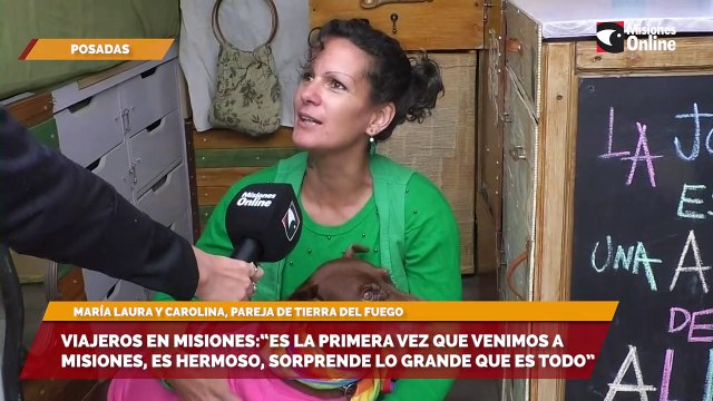 Viajeros en Misiones:“Es la primera vez que venimos a Misiones, es hermoso, sorprende lo grande que es todo”