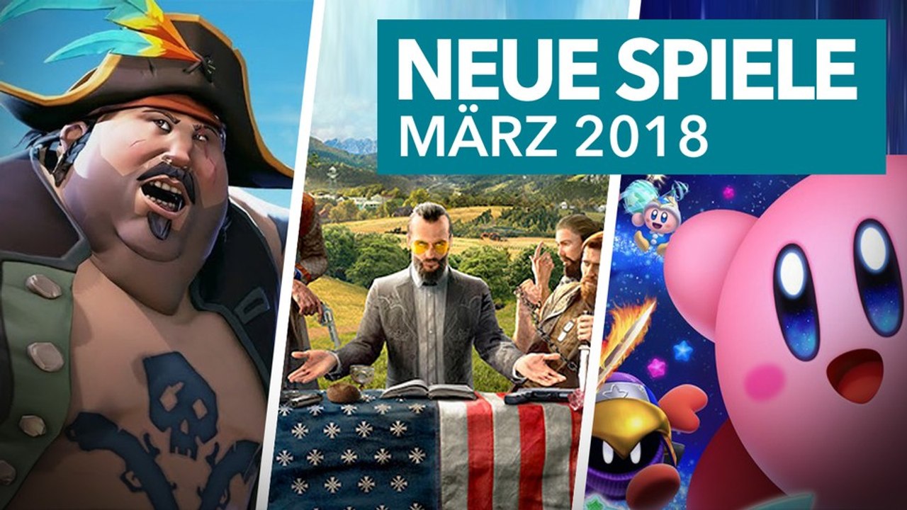 24 neue Konsolenspiele im März 2018 - Release-Vorschau für PS4, Xbox One, Switch & Co.