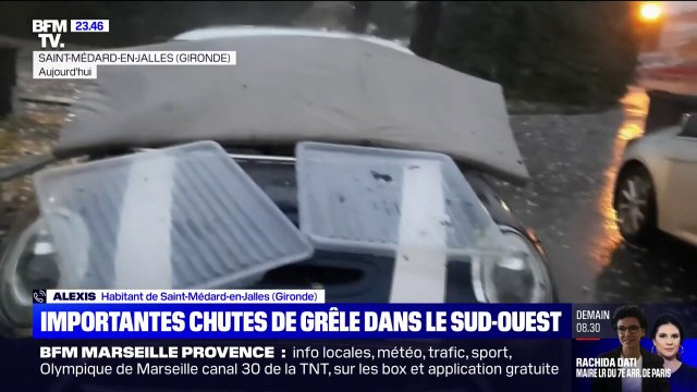 Gironde: cet habitant de Saint-Médard-en-Jalles raconte avoir vu des grêlons de la taille de balles de ping-pong