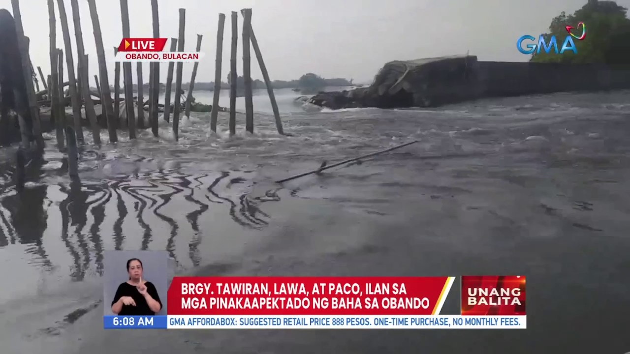 Ilang barangay sa Obando, Bulacan lubog pa rin sa baha dahil sa nasirang dike at floodgate | UB