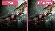 Monster Hunter World - PS4 gegen PS4 Pro im Grafikvergleich