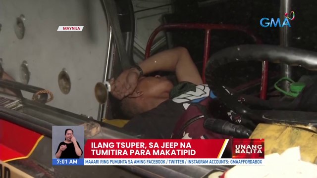 Ilang tsuper, sa jeep na tumitira para makatipid | UB