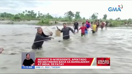 Mahigit 9-M residente, apektado ng matinding baha sa Bangladesh at India; 59 patay | UB