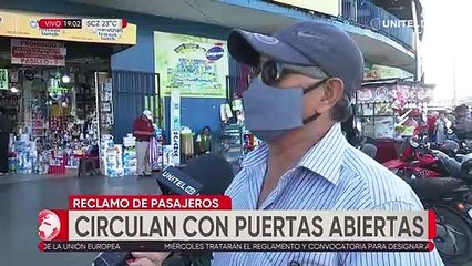 Micros circulan con las puertas abiertas pese al accidente que dejó herida a una embarazada