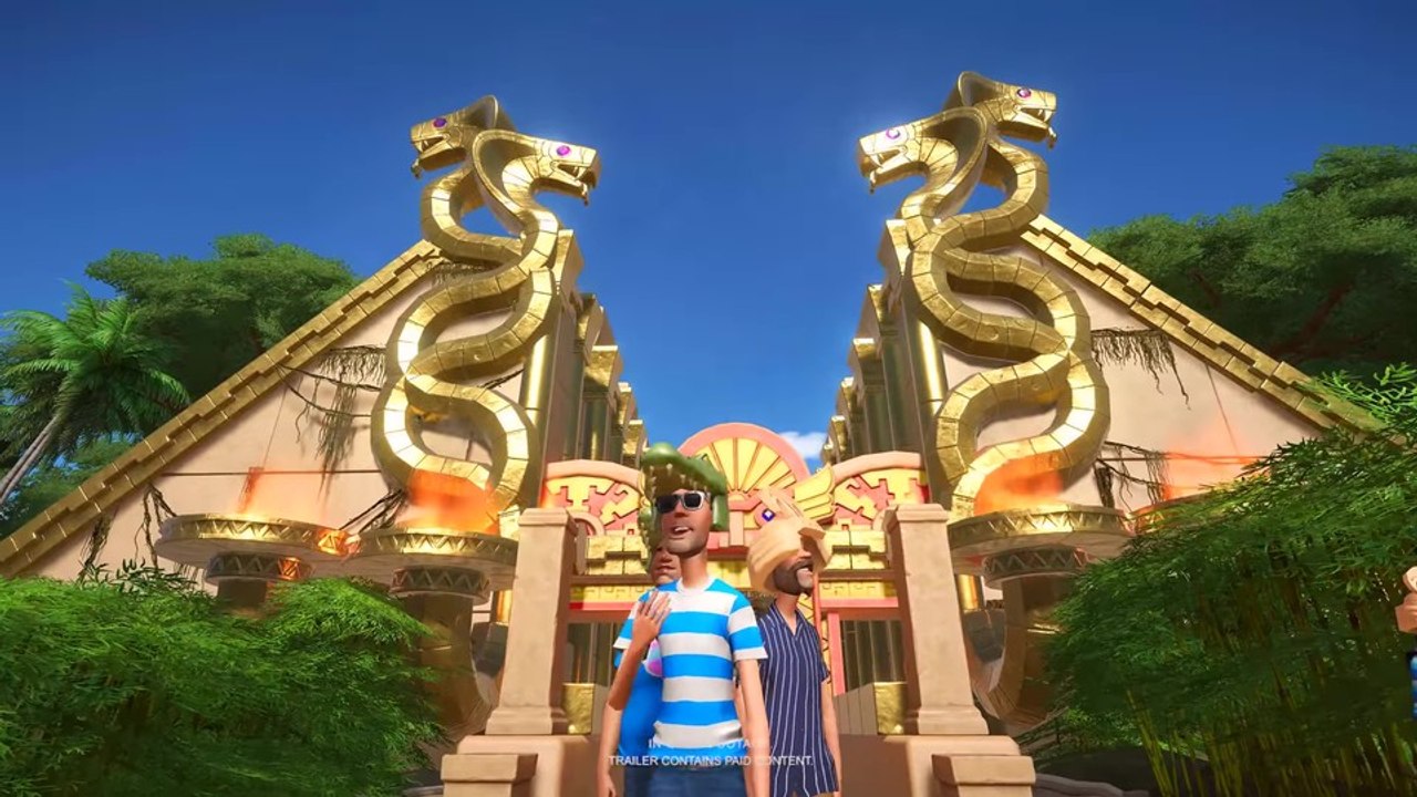 Planet Coaster - Teaser-Trailer zum Adventure Pack DLC zeigt Pyramiden und Tempel