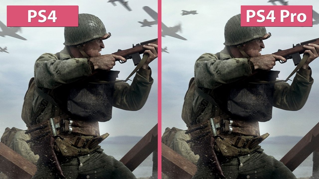 Call of Duty WW2 - PS4 gegen PS4 Pro im Grafikvergleich
