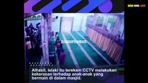 Pria Dewasa Ini Terekam CCTV Lakukan Kekerasan ke Anak Kecil yang Bermain di Masjid