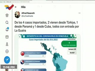 COVID-19 | Venezuela registró 63 casos comunitarios, 4 importados y 517.795 pacientes recuperados