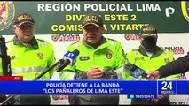 Ate: Caen integrantes de la peligrosa banda “Los pañaleros de Lima Este