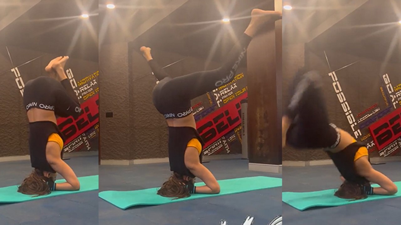 International Yoga Day : Nia Sharma का Yoga करते Balance बिगड़ा,Funny Video Viral । *Entertainment