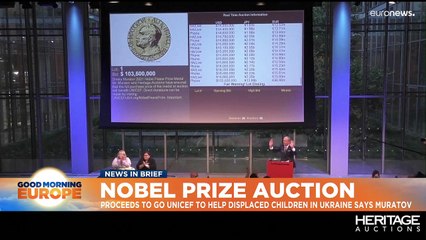 Nobel Peace Prize medal sells for $103.5 million to help Ukraine children