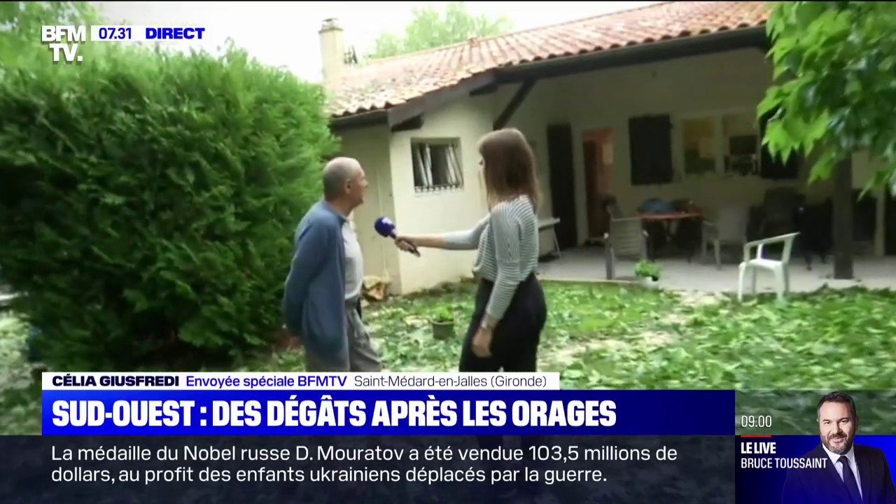 En Gironde, la grêle a en partie détruit les toits et mobiliers de jardin