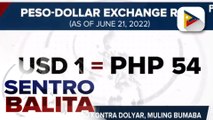 Palitan ng Piso sa Dolyar, humina sa P54 kahapon; Ekonomista, nagbabala na maaaring tumaas ang presyo ng bilihin hanggang 2023